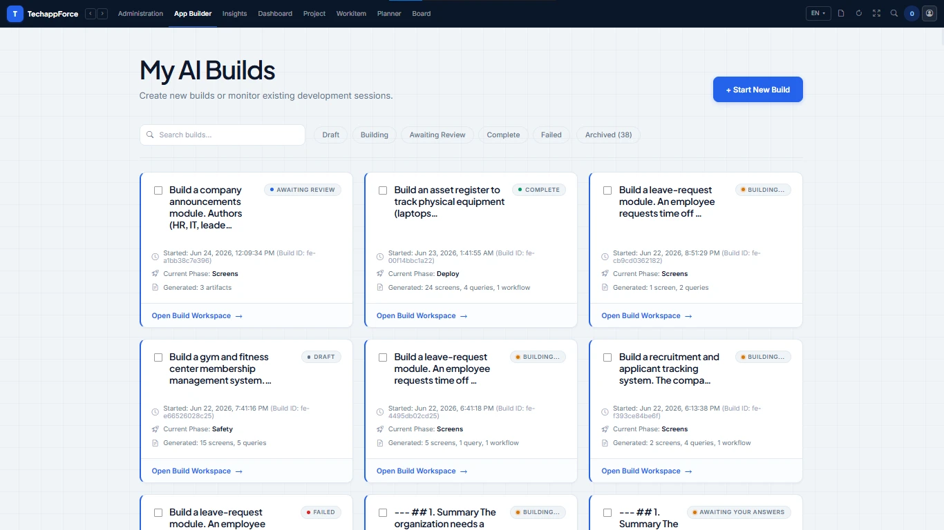 TAFI — apps built from plain English